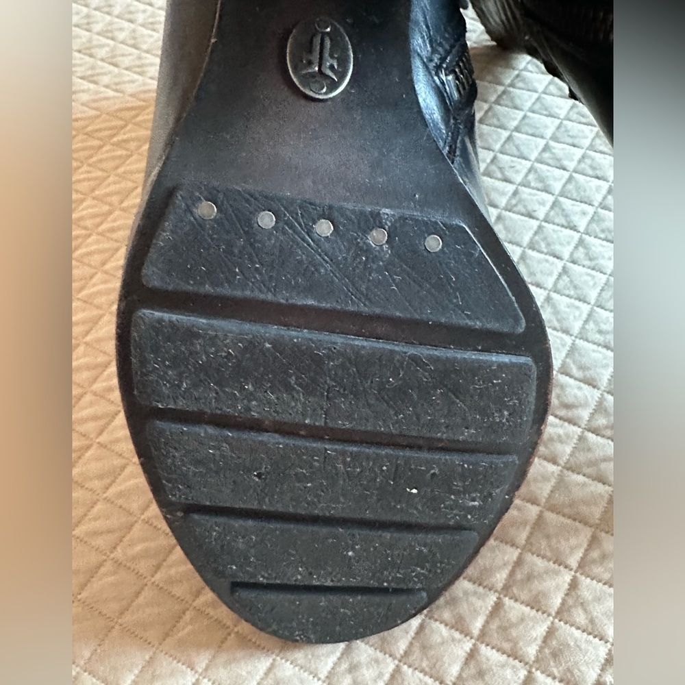 Frye Parker Short Boot Black leather bootie Sz 6 - Picture 9 of 13